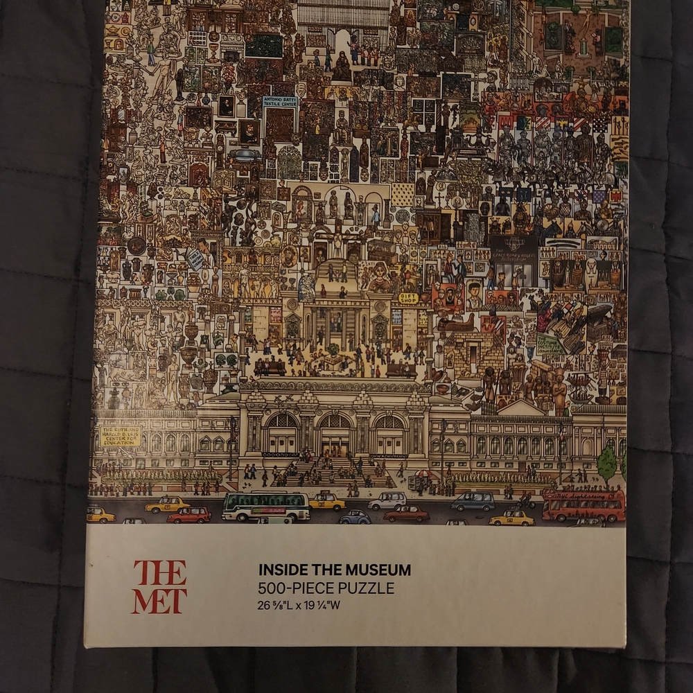 The Met "Inside the Museum" 500-Piece Puzzle - Illustrated Museum Scene